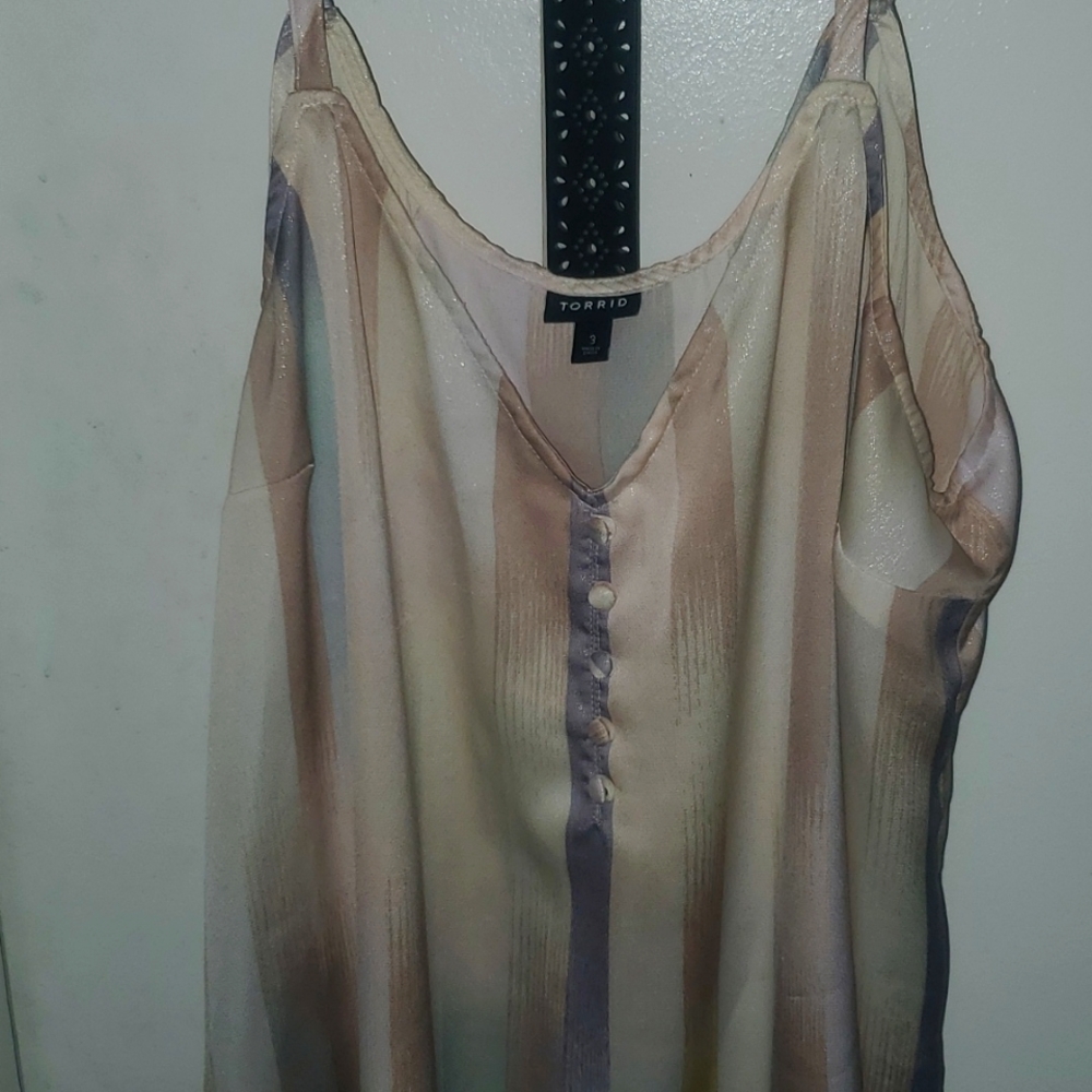 Torrid 3X Muted and Beige Camisole